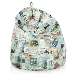 Fotoliu Puf - Material Imprimeu Premium