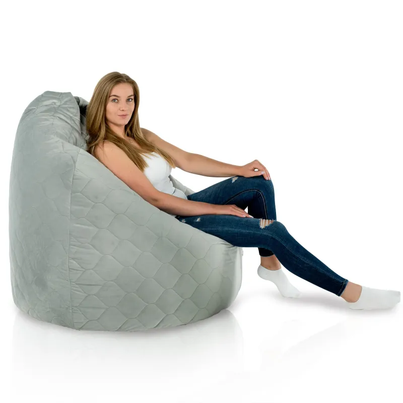 Fotoliu Puf XXL pentru adulți Gigant - Catifea Soft – vedere 37