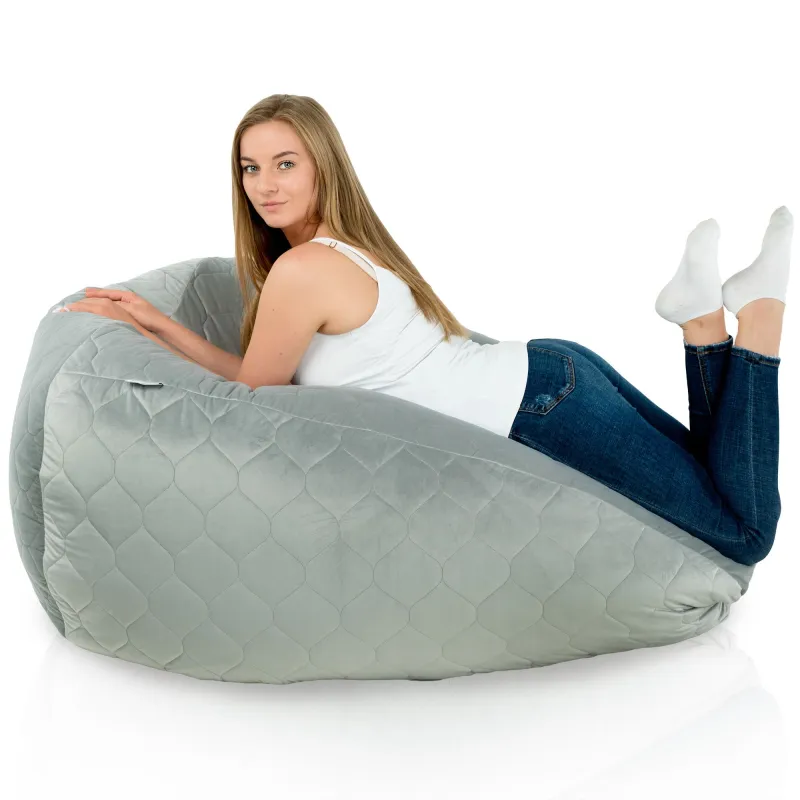 Fotoliu Puf XXL pentru adulți Gigant - Catifea Soft – vedere 39