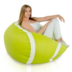 Puf Minge verde Tennis pentru Șezut - Piele Ecologică – vedere 6