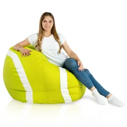 Puf Minge verde Tennis pentru Șezut - Piele Ecologică – vedere 2