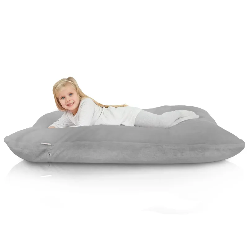 Pernă Puf de Podea Gigant XL pentru copii - Blană Artificială Yeti – vedere 5