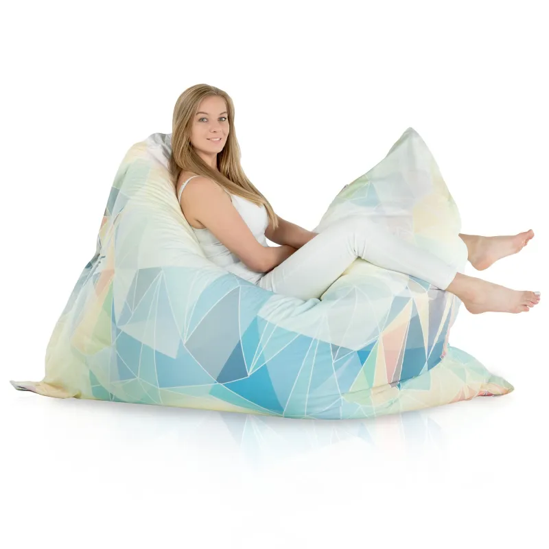 Saltea Puf de Podea XXL Gigant pentru adulți - Material Imprimeu Premium – vedere 39