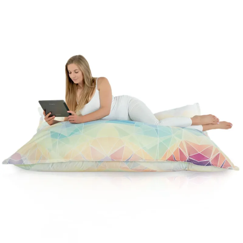 Saltea Puf de Podea XXL Gigant pentru adulți - Material Imprimeu Premium – vedere 68