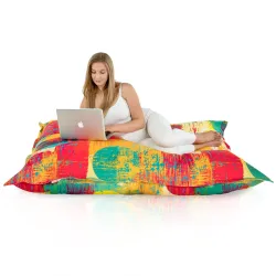 Saltea Puf de Podea XXL Gigant pentru adulți - Material Imprimeu Premium – vedere 41