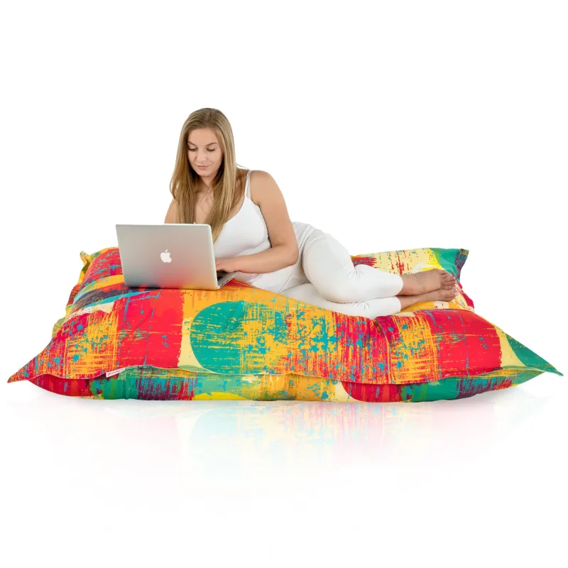 Saltea Puf de Podea XXL Gigant pentru adulți - Material Imprimeu Premium – vedere 41