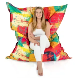 Saltea Puf de Podea XXL Gigant pentru adulți - Material Imprimeu Premium – vedere 83