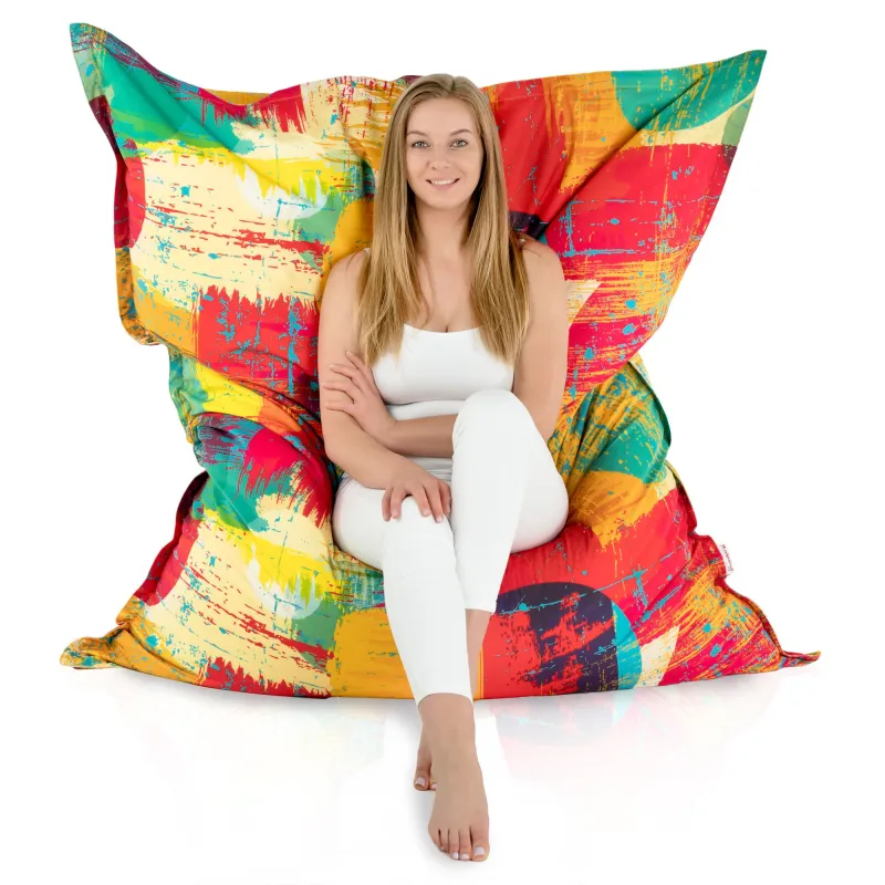 Saltea Puf de Podea XXL Gigant pentru adulți - Material Imprimeu Premium – vedere 83