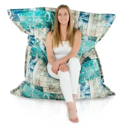Saltea Puf de Podea XXL Gigant pentru adulți - Material Imprimeu Premium – vedere 46