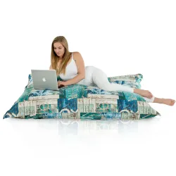 Saltea Puf de Podea XXL Gigant pentru adulți - Material Imprimeu Premium – vedere 85