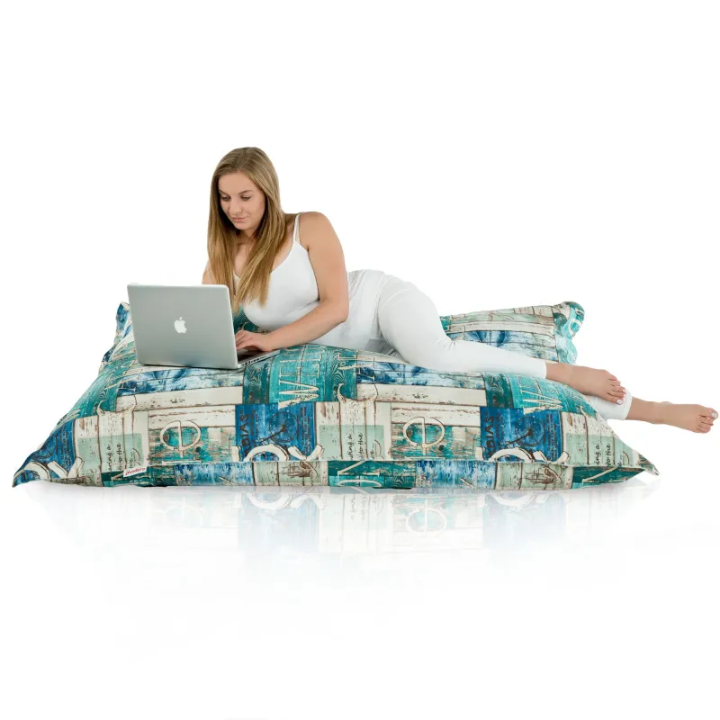 Saltea Puf de Podea XXL Gigant pentru adulți - Material Imprimeu Premium – vedere 85