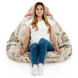 Fotoliu Puf tip Pară XXL Drop - Material Imprimeu Premium – vedere 61