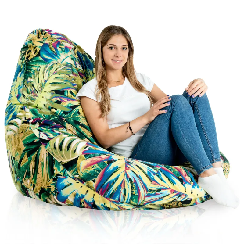 Fotoliu Puf tip Pară XXL Drop - Material Imprimeu Premium – vedere 49