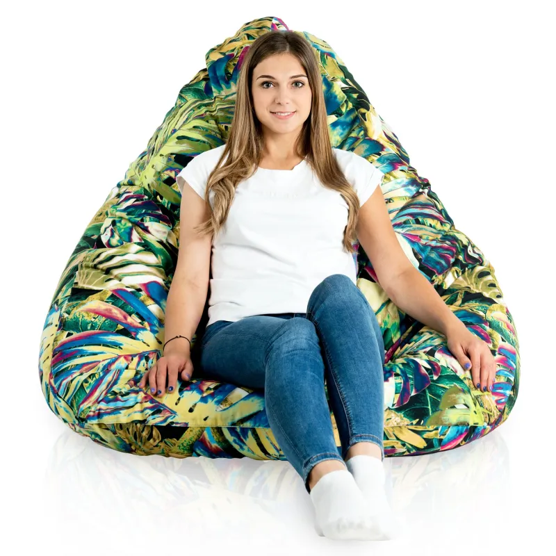 Fotoliu Puf tip Pară XXL Drop - Material Imprimeu Premium – vedere 62