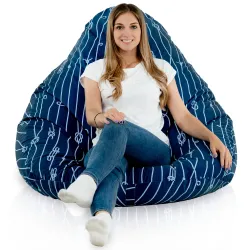 Fotoliu Puf tip Pară XXL Drop - Material Imprimeu Premium – vedere 64