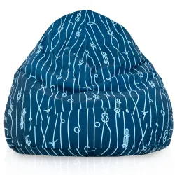 Fotoliu Puf tip Pară XXL Drop - Material Imprimeu Premium – vedere 25