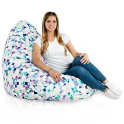 Fotoliu Puf tip Pară XXL Drop - Material Imprimeu Premium – vedere 41