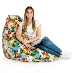 Fotoliu Puf tip Pară XXL Drop - Material Imprimeu Premium – vedere 72