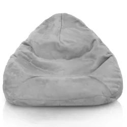 Fotoliu Puf tip Pară XXL Drop - Blană Artificială Yeti – vedere 8