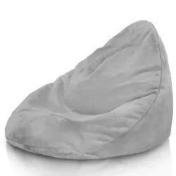 Fotoliu Puf tip Pară XXL Drop - Blană Artificială Yeti