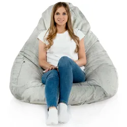 Fotoliu Puf tip Pară XXL Drop - Material Imprimeu Premium – vedere 58
