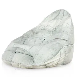 Fotoliu Puf tip Pară XXL Drop - Material Imprimeu Premium