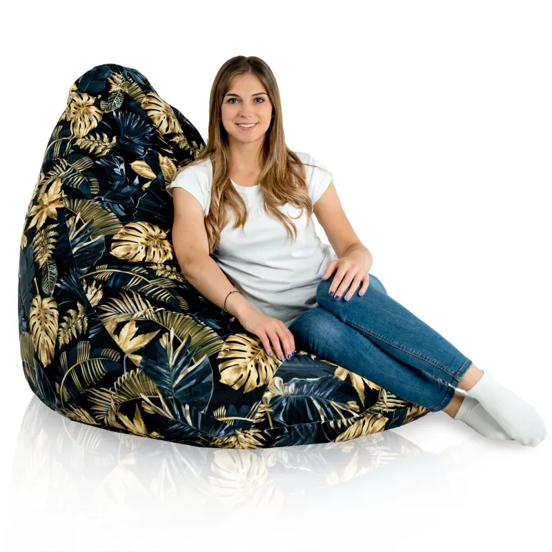 Fotoliu Puf tip Pară XXL Drop - Material Imprimeu Premium – vedere 53
