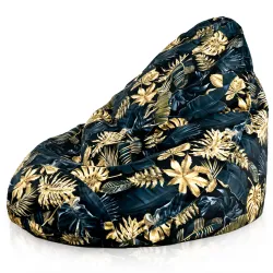 Fotoliu Puf tip Pară XXL Drop - Material Imprimeu Premium