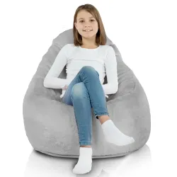 Fotoliu Puf Smart Porto - Blană Artificială Yeti – vedere 3