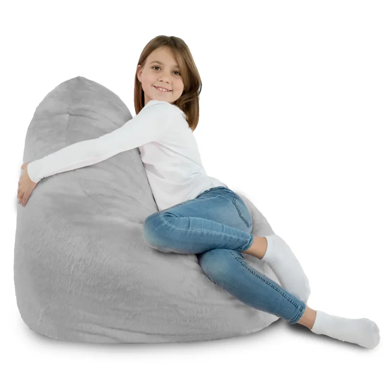 Fotoliu Puf Smart Porto - Blană Artificială Yeti – vedere 4