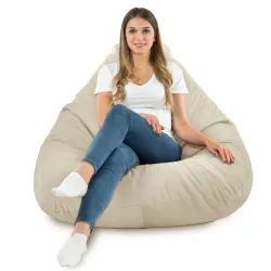 Fotoliu puf Drop XXL pentru camera copiilor cu un design jucăuș