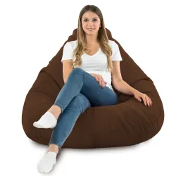 Fotoliu Puf tip Pară XXL Drop - Catifea Soft – vedere 69