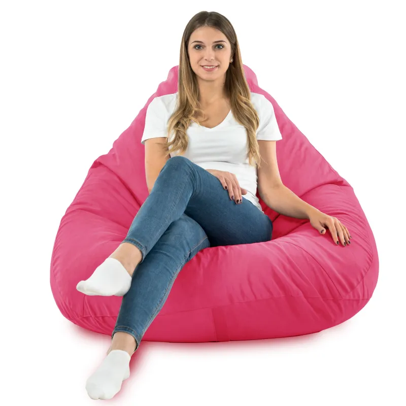 Fotoliu Puf tip Pară XXL Drop - Catifea Soft – vedere 70