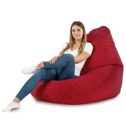 Fotoliu Puf tip Pară XXL Drop - Catifea Soft – vedere 32