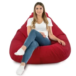 Fotoliu Puf tip Pară XXL Drop - Catifea Soft – vedere 72