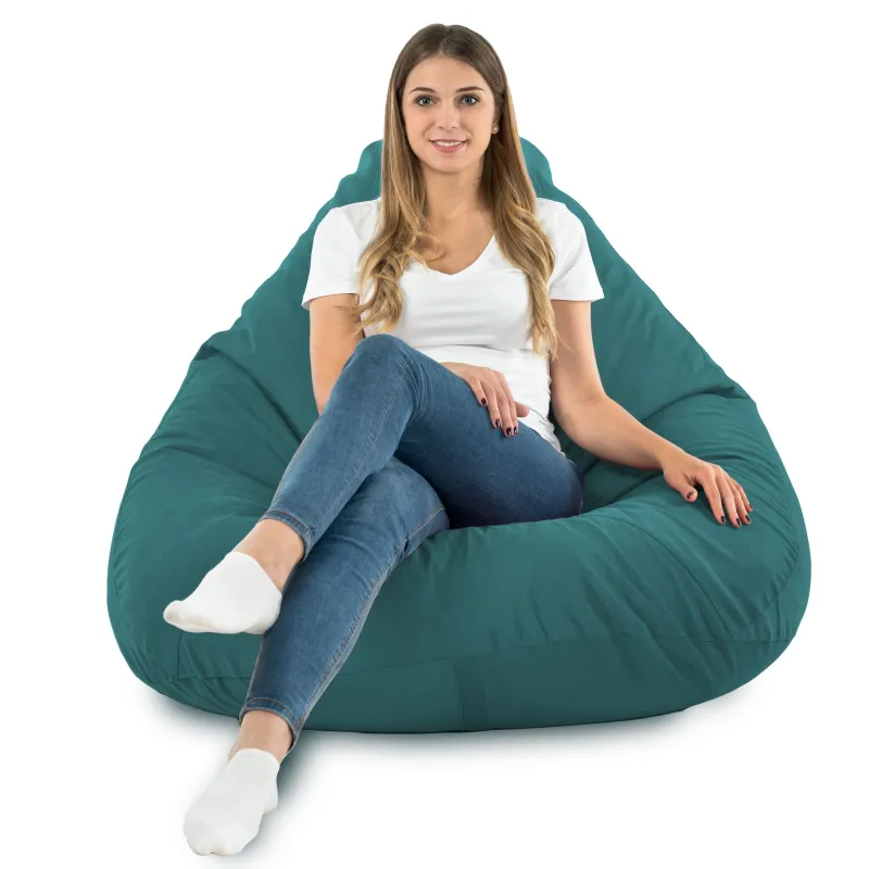Fotoliu Puf tip Pară XXL Drop - Catifea Soft – vedere 74