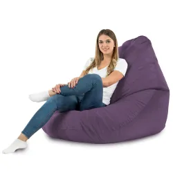 Fotoliu Puf tip Pară XXL Drop - Catifea Soft – vedere 35