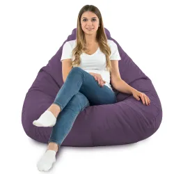Fotoliu Puf tip Pară XXL Drop - Catifea Soft – vedere 75