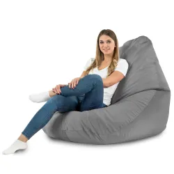 Fotoliu Puf tip Pară XXL Drop - Catifea Soft – vedere 36