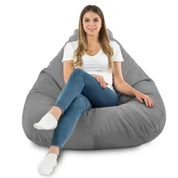 Fotoliu Puf tip Pară XXL Drop - Catifea Soft – vedere 76