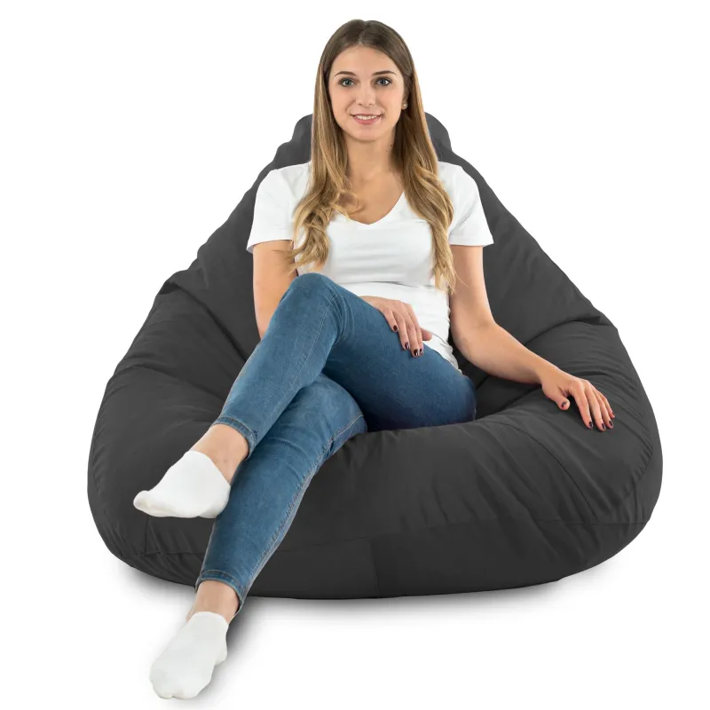 Fotoliu Puf tip Pară XXL Drop - Catifea Soft – vedere 77