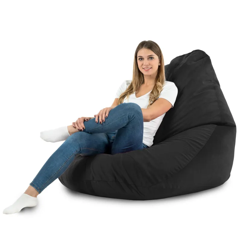 Fotoliu Puf tip Pară XXL Drop - Catifea Soft – vedere 38