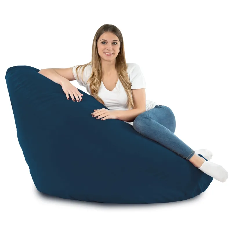 Fotoliu Puf tip Pară XXL Drop - Catifea Soft – vedere 60