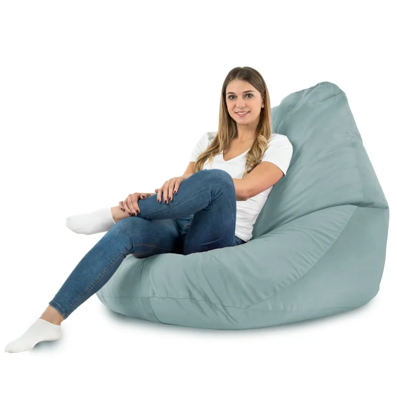 Fotoliu Puf tip Pară XXL Drop - Catifea Soft – vedere 23