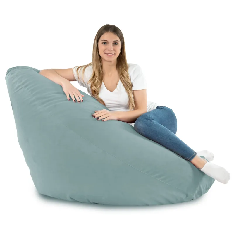 Fotoliu Puf tip Pară XXL Drop - Catifea Soft – vedere 43