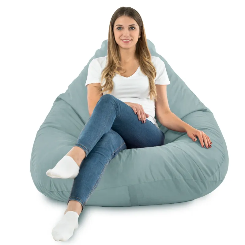 Fotoliu Puf tip Pară XXL Drop - Catifea Soft – vedere 63