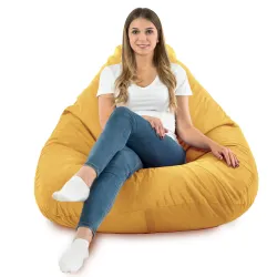 Fotoliu Puf tip Pară XXL Drop - Catifea Soft – vedere 64