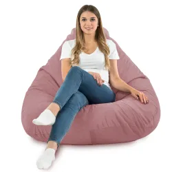 Fotoliu Puf tip Pară XXL Drop - Catifea Soft – vedere 65