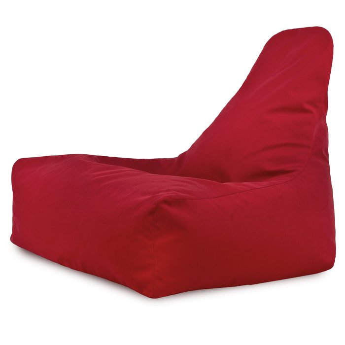 Roșu fotoliu bean bag bali velvet