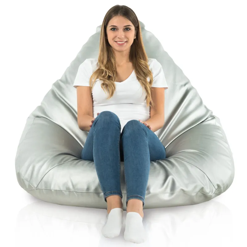 Fotoliu Puf tip Pară XXL Drop - Piele Ecologică – vedere 8